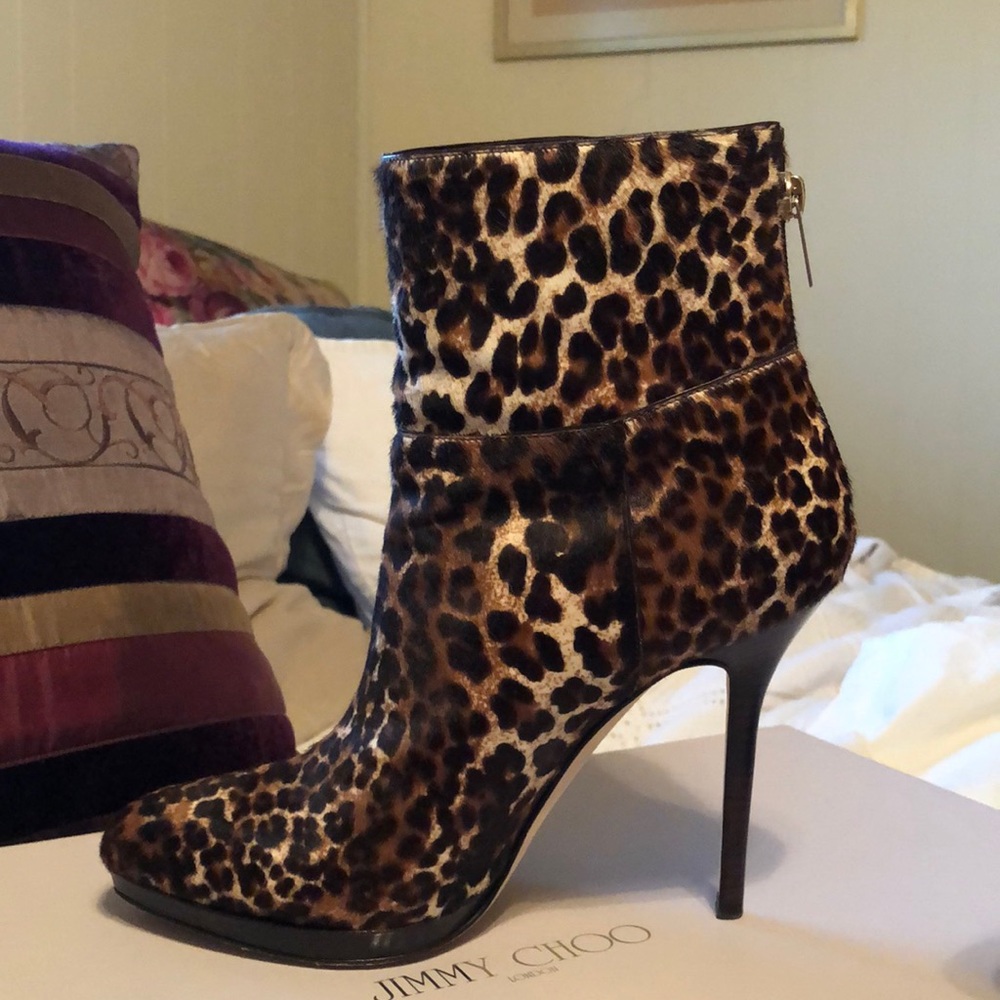 Jimmy Choo calf hair booties - Picture 1 of 8